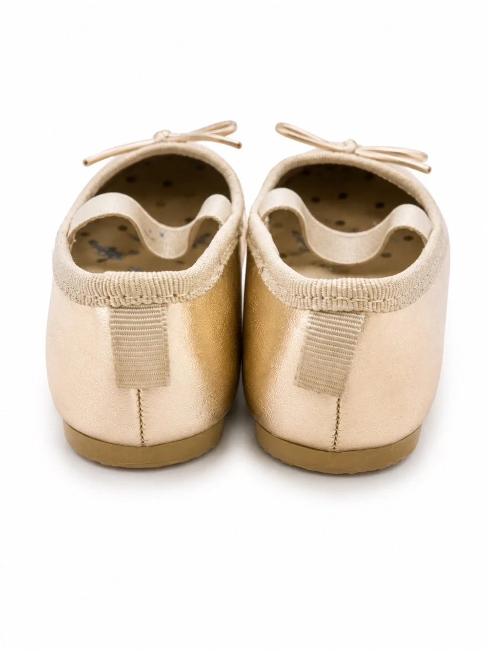 Cat & Jack Metallic Gold Girls' Mary Jane Ballet Flats with Bow